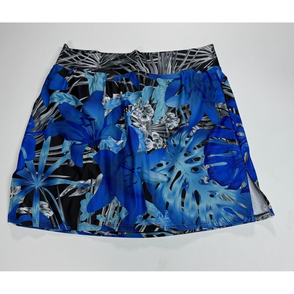 Skort Obsession Blue Hawaii tropical print Golf Skort Size Large